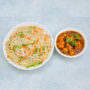 Hakka Noodles With Gobi Manchurian (4pc)